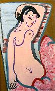 Ernst Ludwig Kirchner Reclining female nude Spain oil painting artist